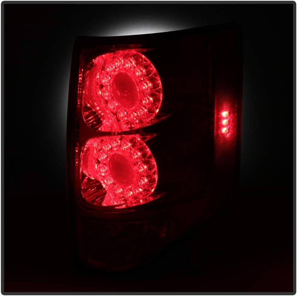 ACANII - For 2011-2020 Dodge Grand Caravan Red Clear LED Tail Lights Brake Lamps Assembly Pair Driver & Passenger Side