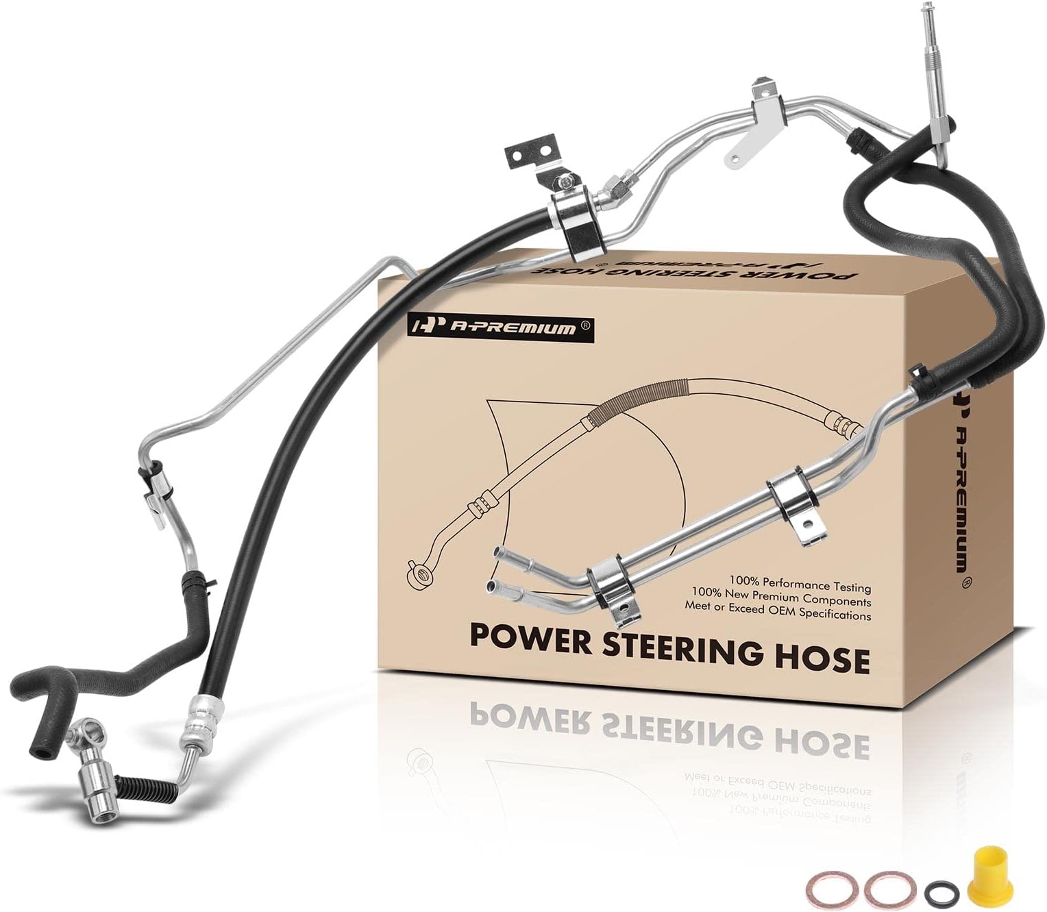 APremium Power Steering Pressure & Return Hoses Line