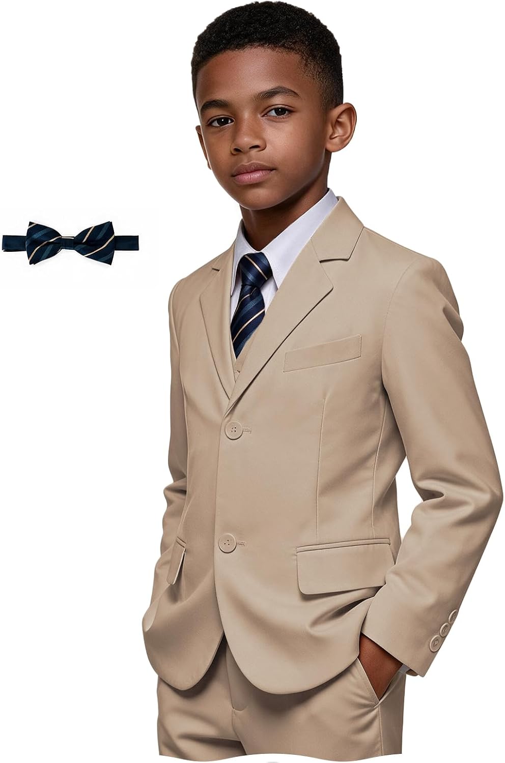 DHTS Boys' Suits Set Dress Clothes Teens Wedding Outfit