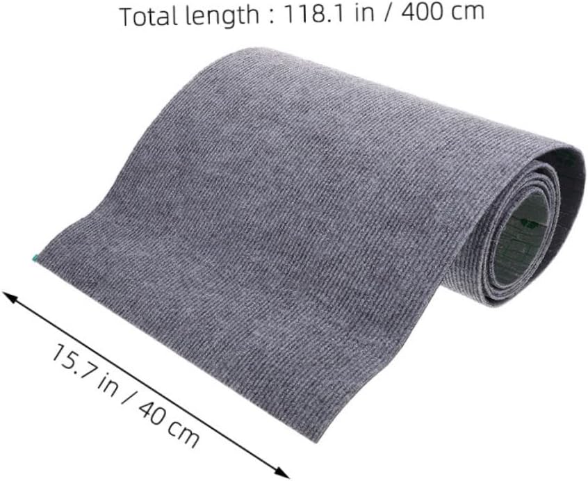 Self Adhesive Cat Scratcher Mat Durable Carpet Protector for Indoor Cats DIY Deep Grey Covering for Furniture Stairs and