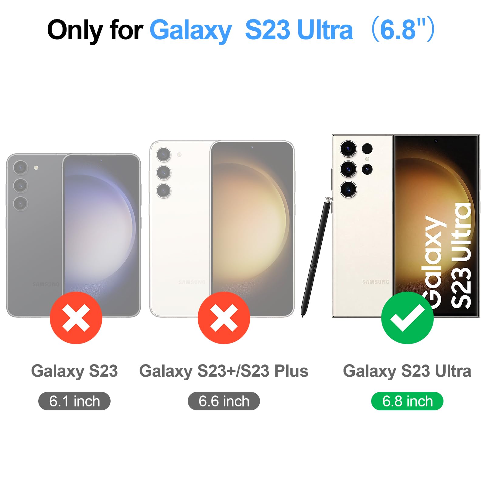 Shieldtop for Samsung Galaxy S23 Ultra 5G Wallet Case with Card Holder Women Men,Galaxy S23 Ultra 5G Phone Case [RFID Blocking] PU Leather Cover Strap Zipper Credit Card Slots,Wine Red