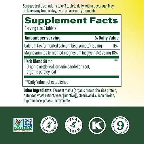 Miniatura 2 de MegaFood - calcio, magnesio y potasio, soportes sanos los huesos y músculos, 90 tabletas