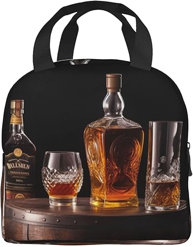 Miniatura 3 de AdaNti Whisky cerveza imágenes impresión bolsa de almuerzo portátil aislado reutilizable bolsa de almuerzo caja de almuerzo para el trabajo camping