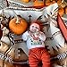 FYBITBO Newborn Baby Boy Girl Halloween Outfit Cutest Pumpkin in The Patch Long Sleeve Romper Pants Set Coming Home Clothes (Cutest Pumpkin in the Patch, 3-6 Months)