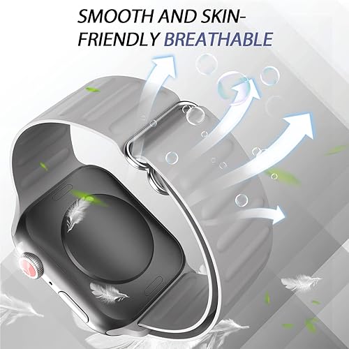 Vista 23 de ORIbox Compatible con correas de Apple Watch de 1.614 pulgadas, 1.575 pulgadas, 1.575 pulgadas, 1.496 pulgadas, correa deportiva ajustable