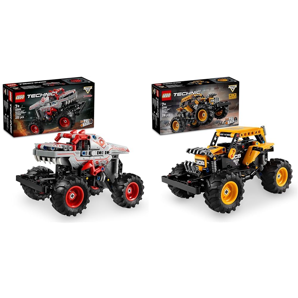 LEGO Technic Monster Jam ThunderROARus + Monster Jam DIGatron Pull