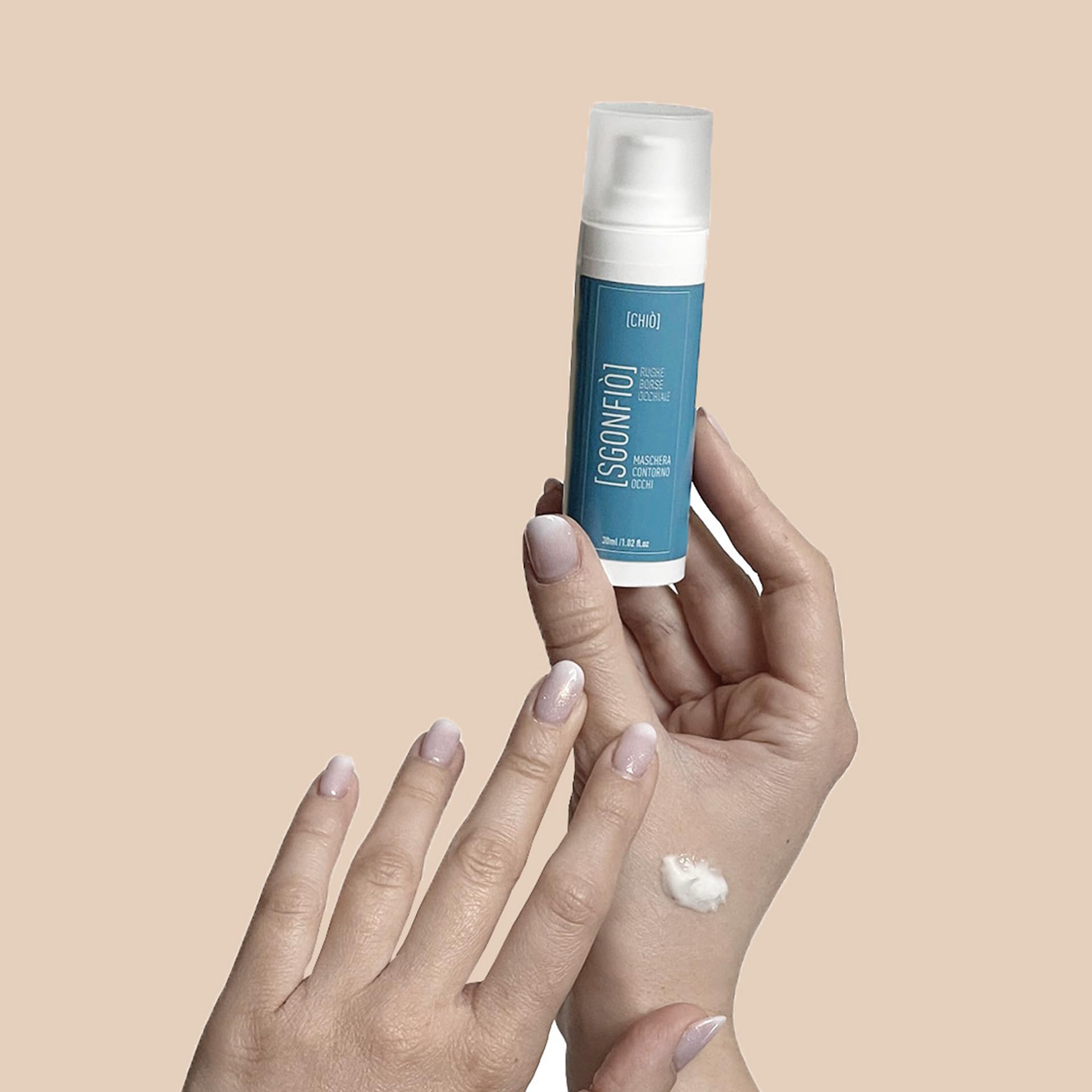 Sgonfiò - CHIÒ NATURAL COSMETICS - Maschera contorno occhi - rughe, linee sottili, borse e occhiaie - riduce visibilmente linee sottili, borse e occhiaie - distende il contorno occhi -30 ml