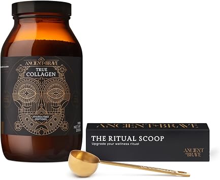 Ancient + Brave Bundle of True Collagen 200g + Ritual Scoop - High Protein - Neutral Tasting
