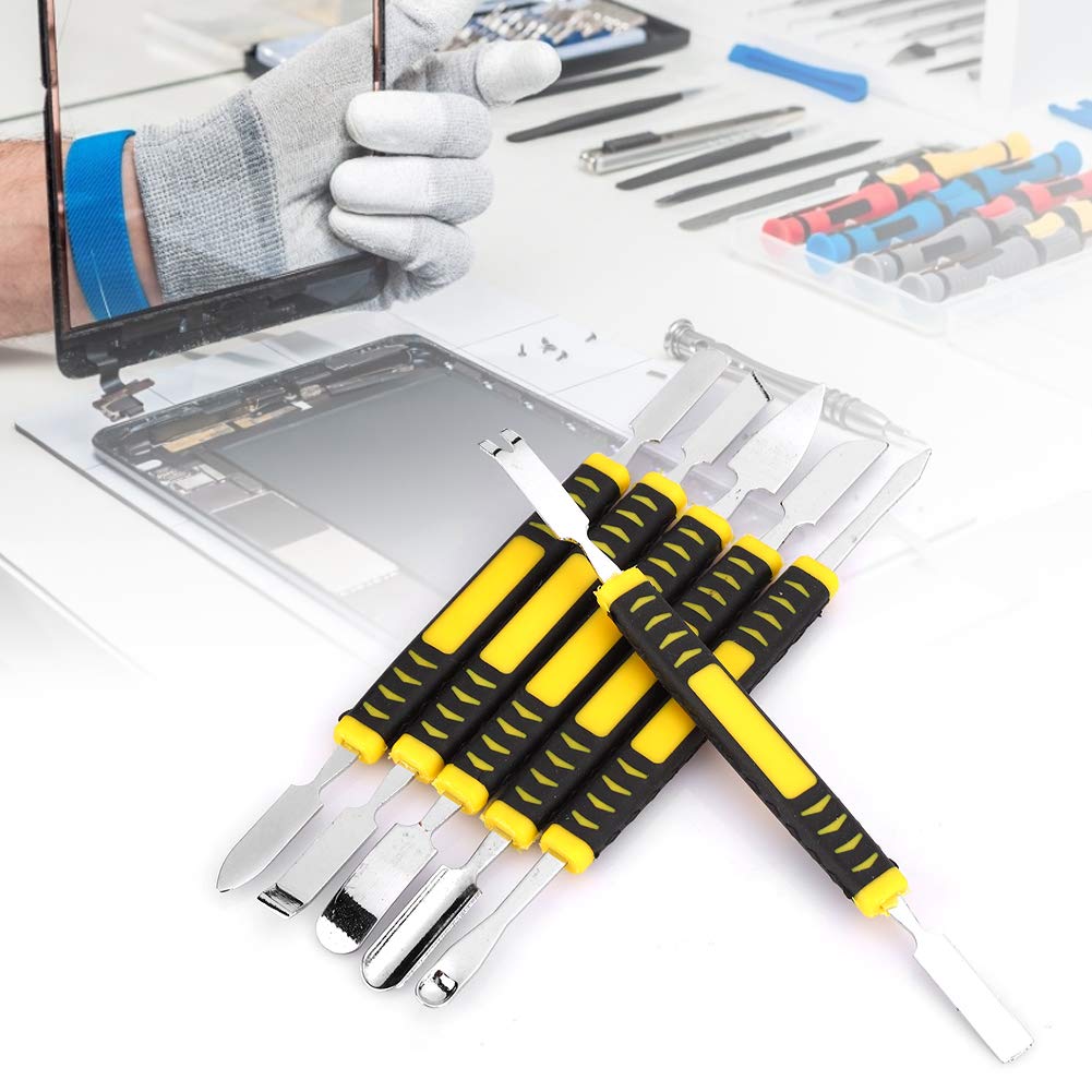 Metall-Hebelwerkzeug, 6-in-1-Kohlenstoffstahl, Flache Enden, Elektronisches Brecheisen-Entfernungs-Öffnungswerkzeug