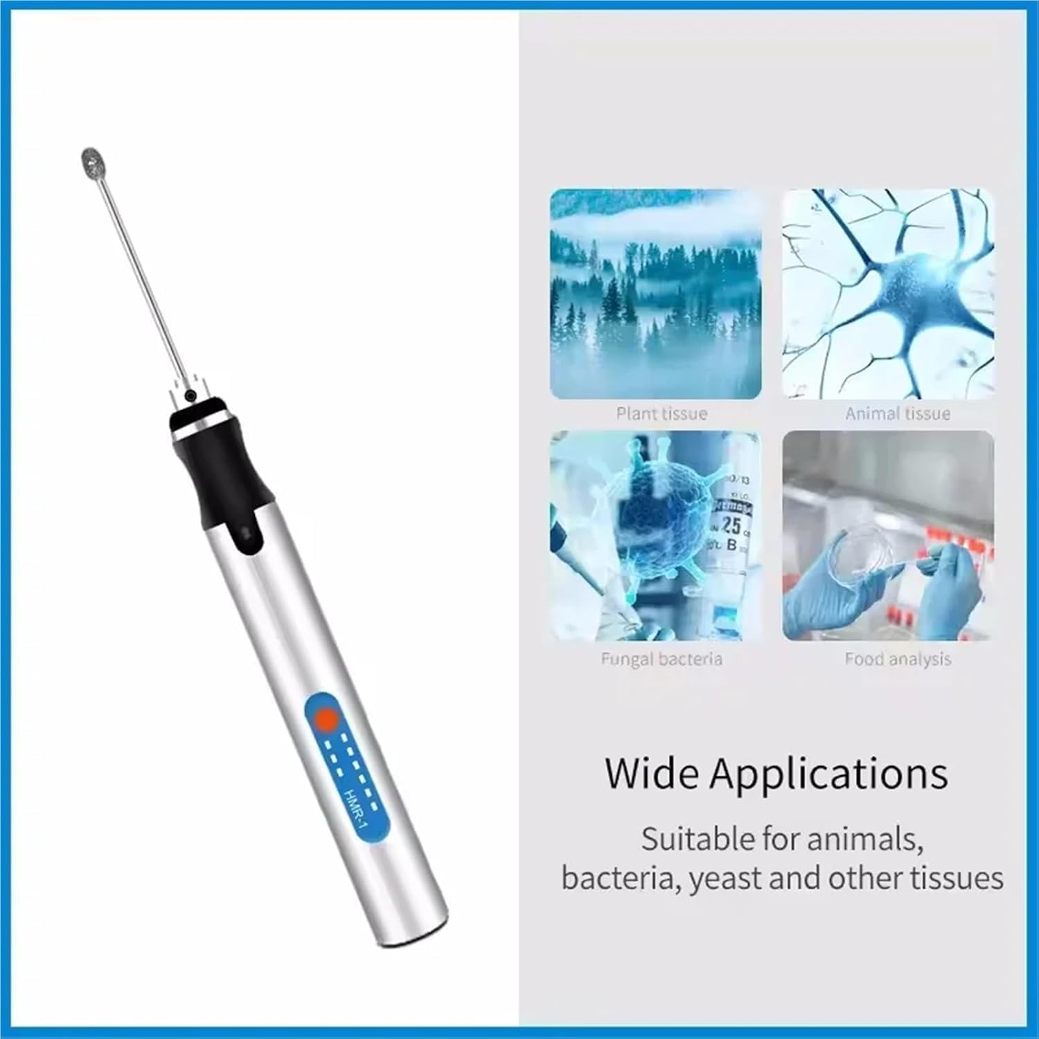 Homogeneizador Ultrasónico Portátil, Mini Trituradora Eléctrica Portátil Para Laboratorio, Mezclador De Tejidos Y Muestras Con Función De Emulsión, Ajuste De Velocidad En 3 Niveles, Trituración Eficaz