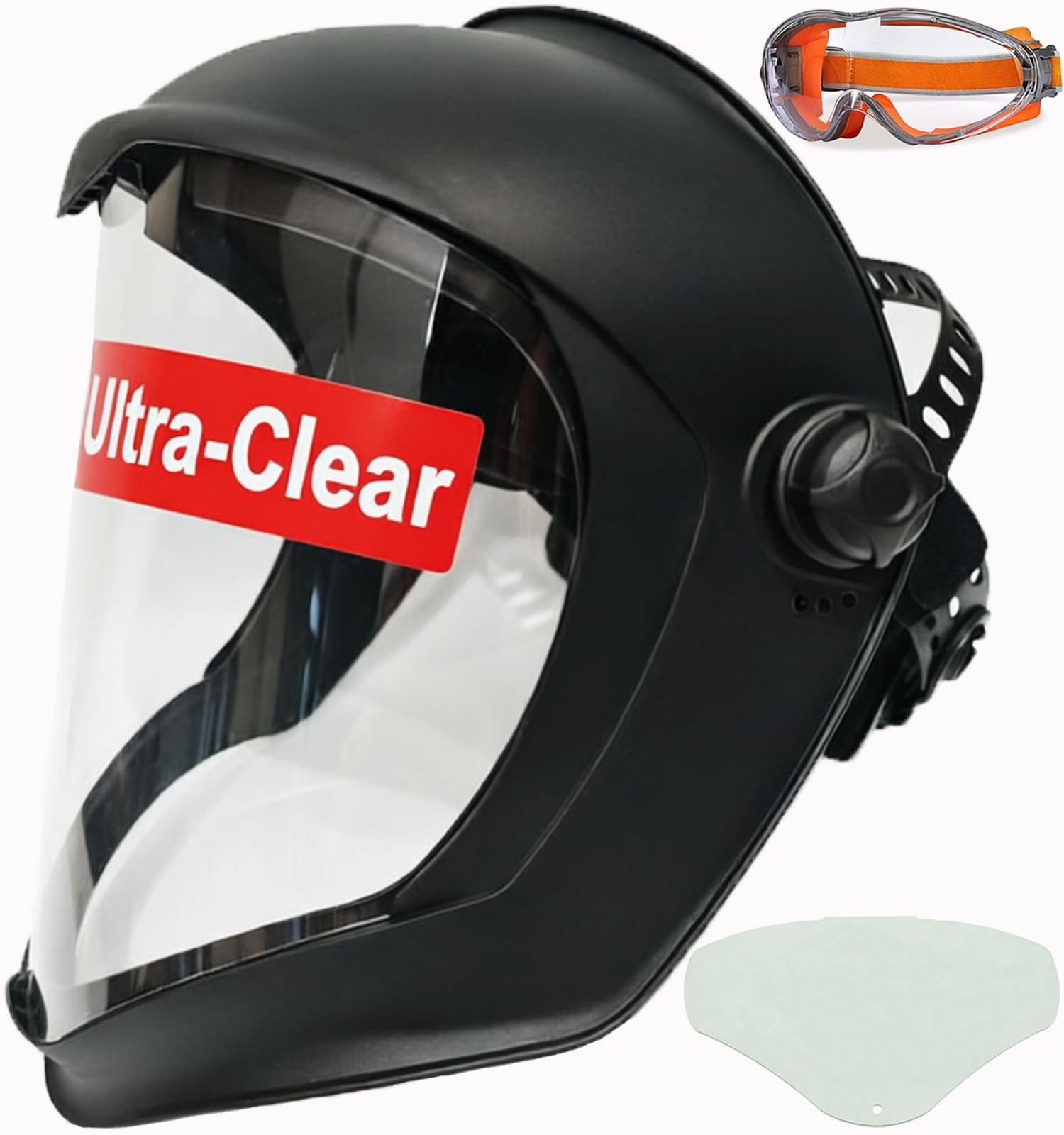 PHOENISING Safety Face Shield for Grinding & Cutting Anti-Fog Visor High Impact Protection Replacement Lens