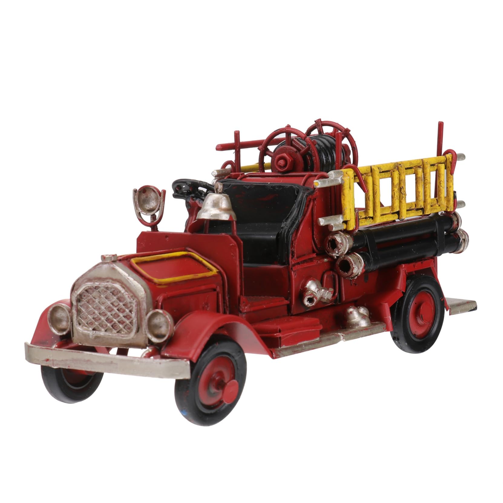 Kleiner aus Eisen Feuerwehrauto Modell, Retro Tischdekoration für Sammler