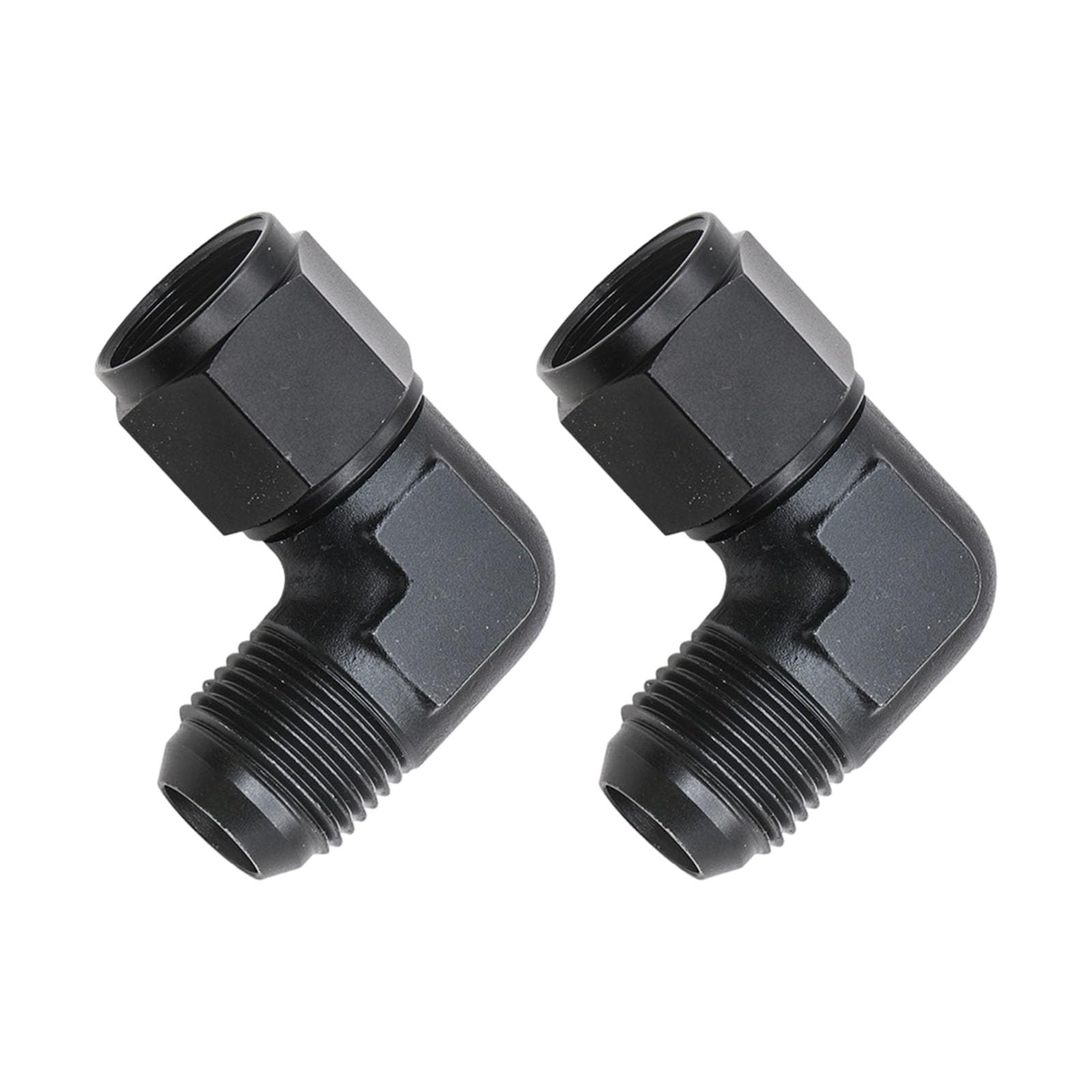 Kaeltsyn Men's An10 90 Degree 4An 6An 8An 10An Hose End Fitting Elbow Swivels Hose Connector For High Pressure Oil Applications Tube Fitting Elbow
