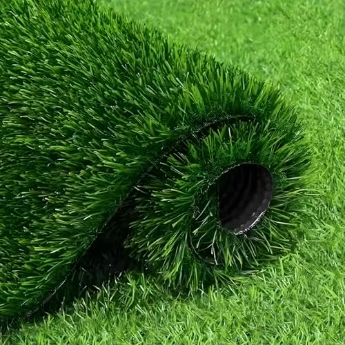 Artificial Grass Carpet 1m(100cm) x 2m(200cm) x 2.5cm Realistic Fake Grass Soft Comfortable Grass Pad Rugs for Garden Indoor Outdoor Lawn Decoration