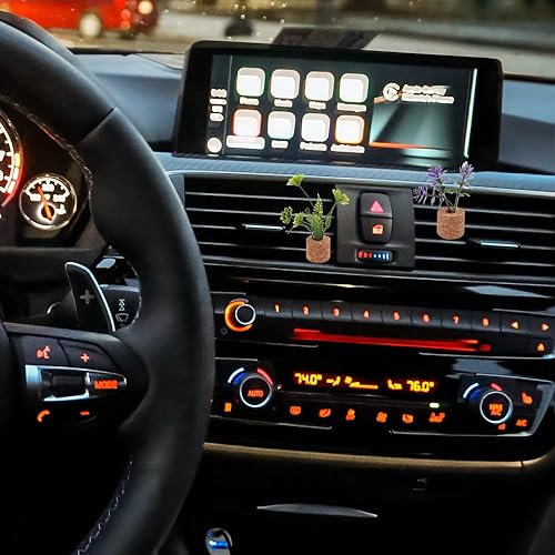 Vista 28 de ZOSTLAND Clip decorativo de coche con diamantes de imitación, ambientadores de automóvil, clip de ventilación de metal, ventilación de aire 2-2