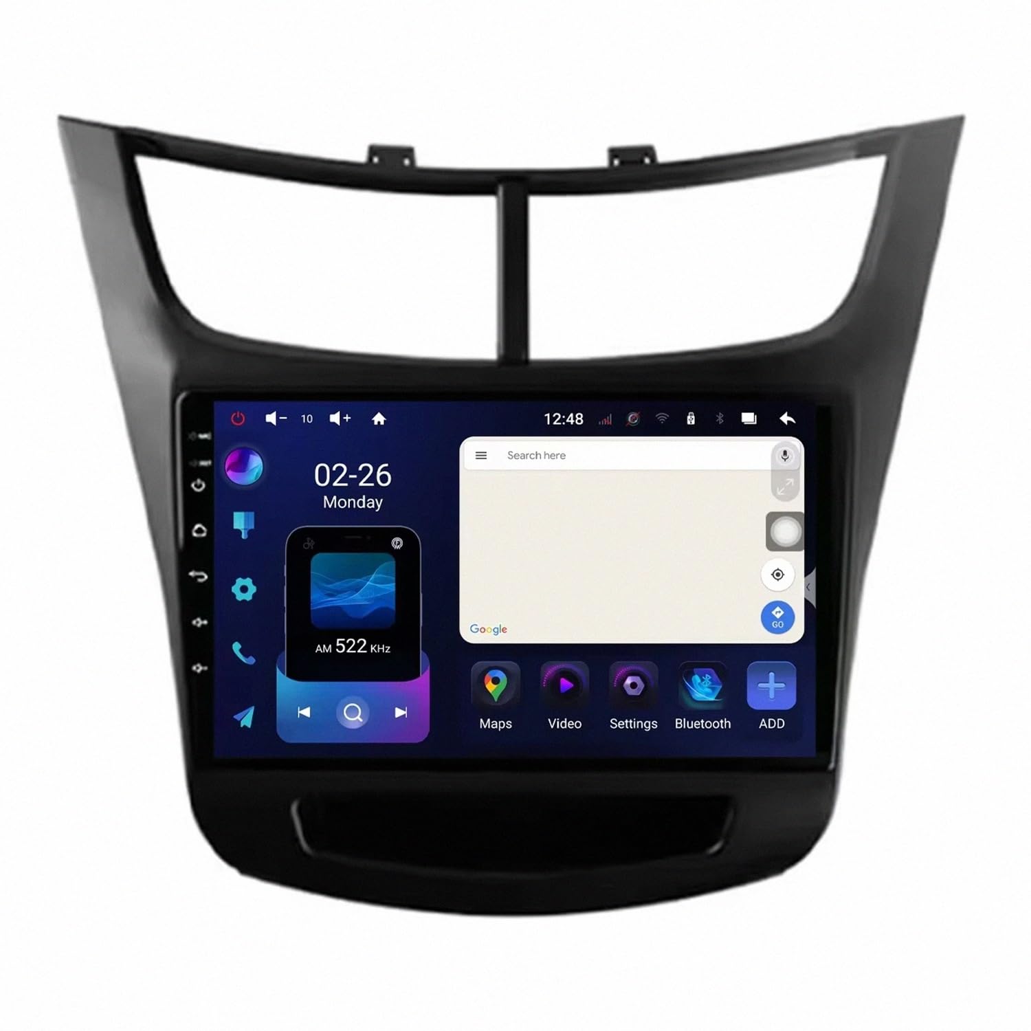 Car Stereo Carplay Radio de Coche para Chevrolet Sail Aveo 2015-2022 Soporta Bluetooth, Control Volante, USB, WiFi, 4G, Mirror-Link, GPS Navegador/Radio FM, 4 Nuclear 4G+64G