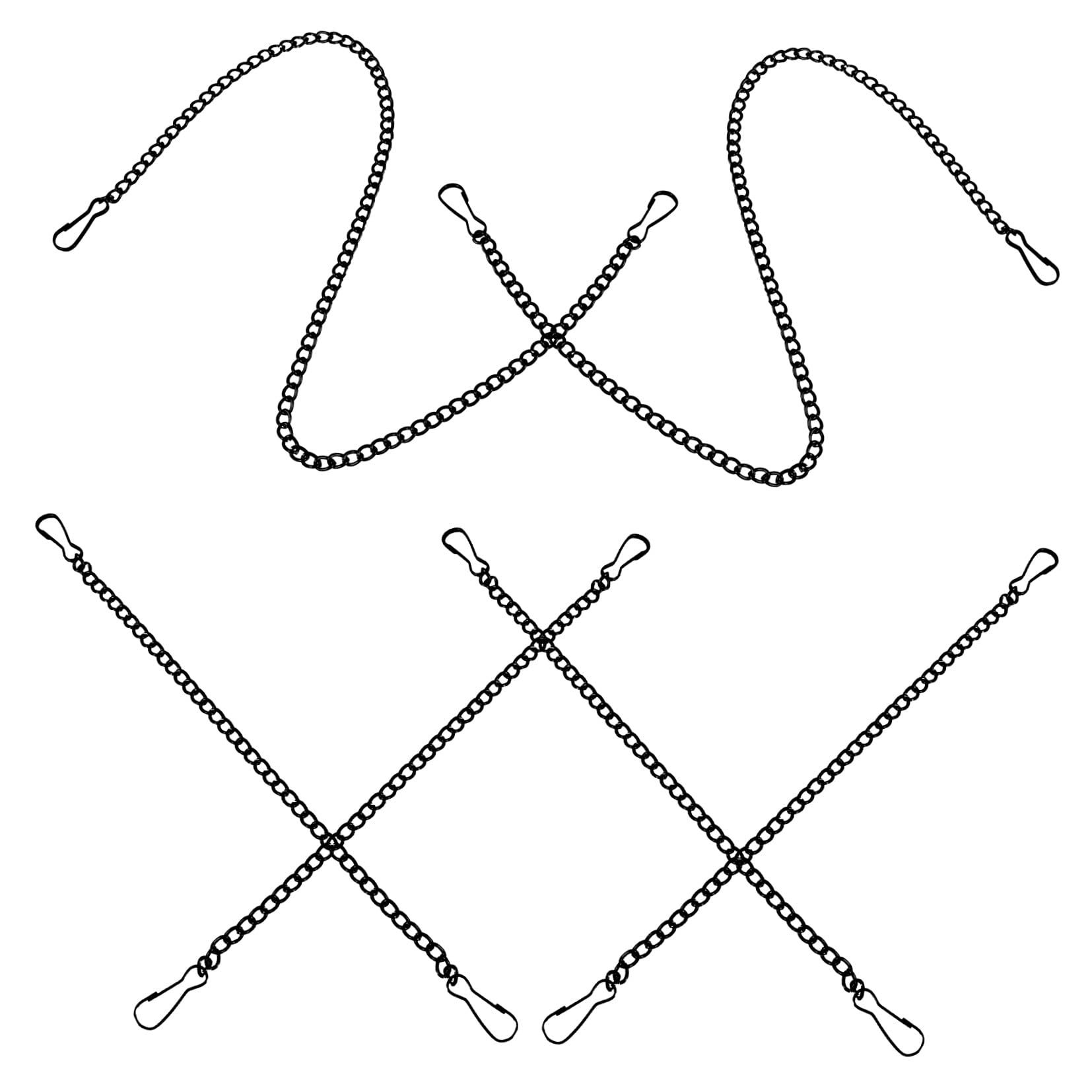 NUOBESTY 18pcs Hanging Chain Plant Hanger Metal Chain for Hanging Plants for DIY Ornaments