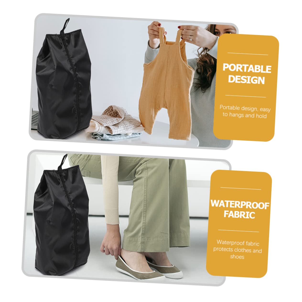 4 Set Di Borse Da Viaggio Per Bucato in Tessuto Oxford Borsa Per Scarpe Da Uomo Custodia Portatile Per Riporre Le Scarpe 2 Pezzi * 4