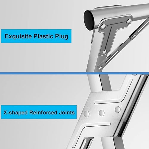 Miniatura 5 de Adjustable Stainless Steel Clothes Rack, Foldable Drying Rack for IndoorOutdoor Use, Portable Height, Space-Saving Design for Clothes, Towels,