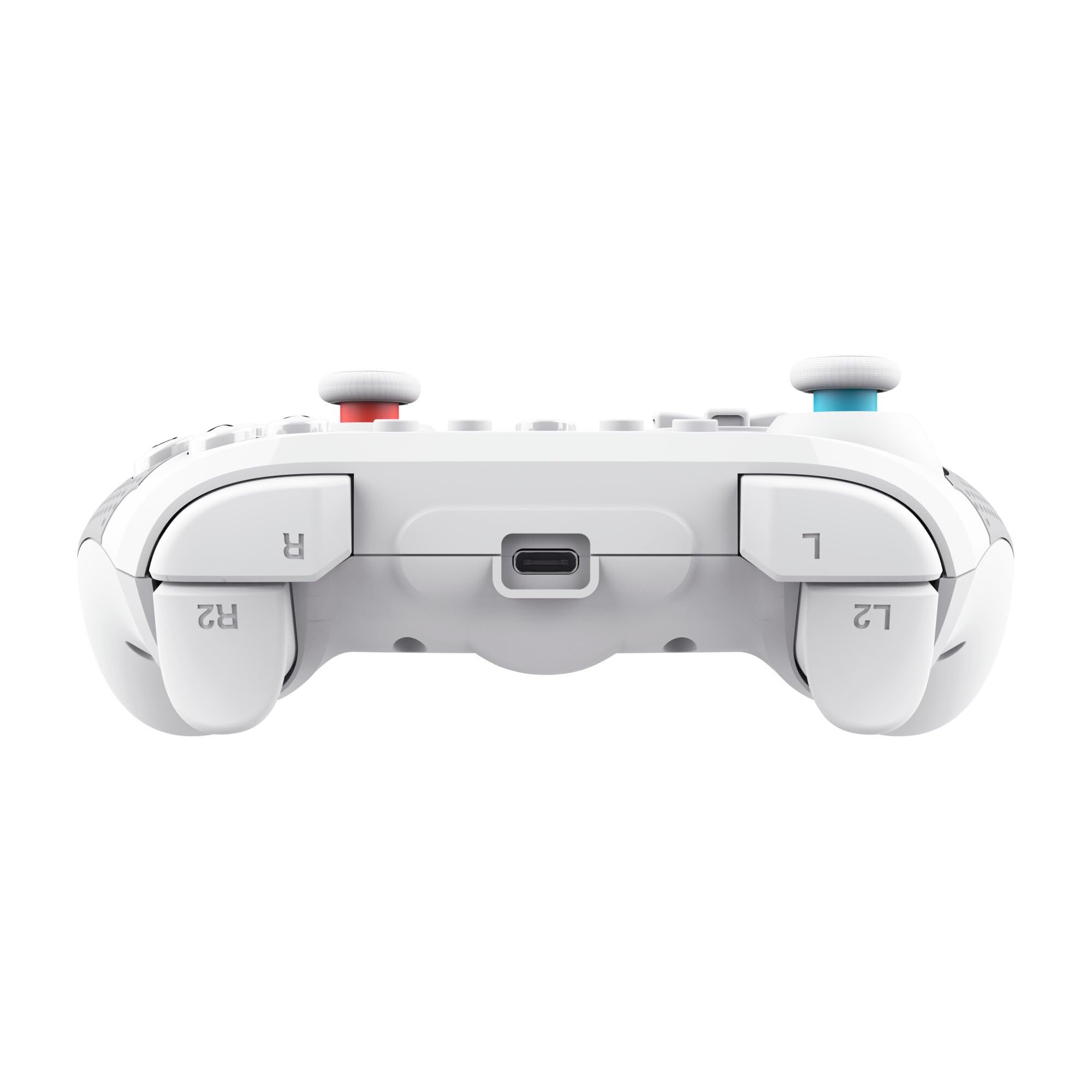 GXTrust 1246W Muta Controller Nintendo Switch Wireless con Bluetooth, Vibrazione Dual Shock, Sensore di Movimento, Pulsante Turbo, 15h di Gioco, Gamepad per Nintendo Switch, Lite, OLED, Bianco