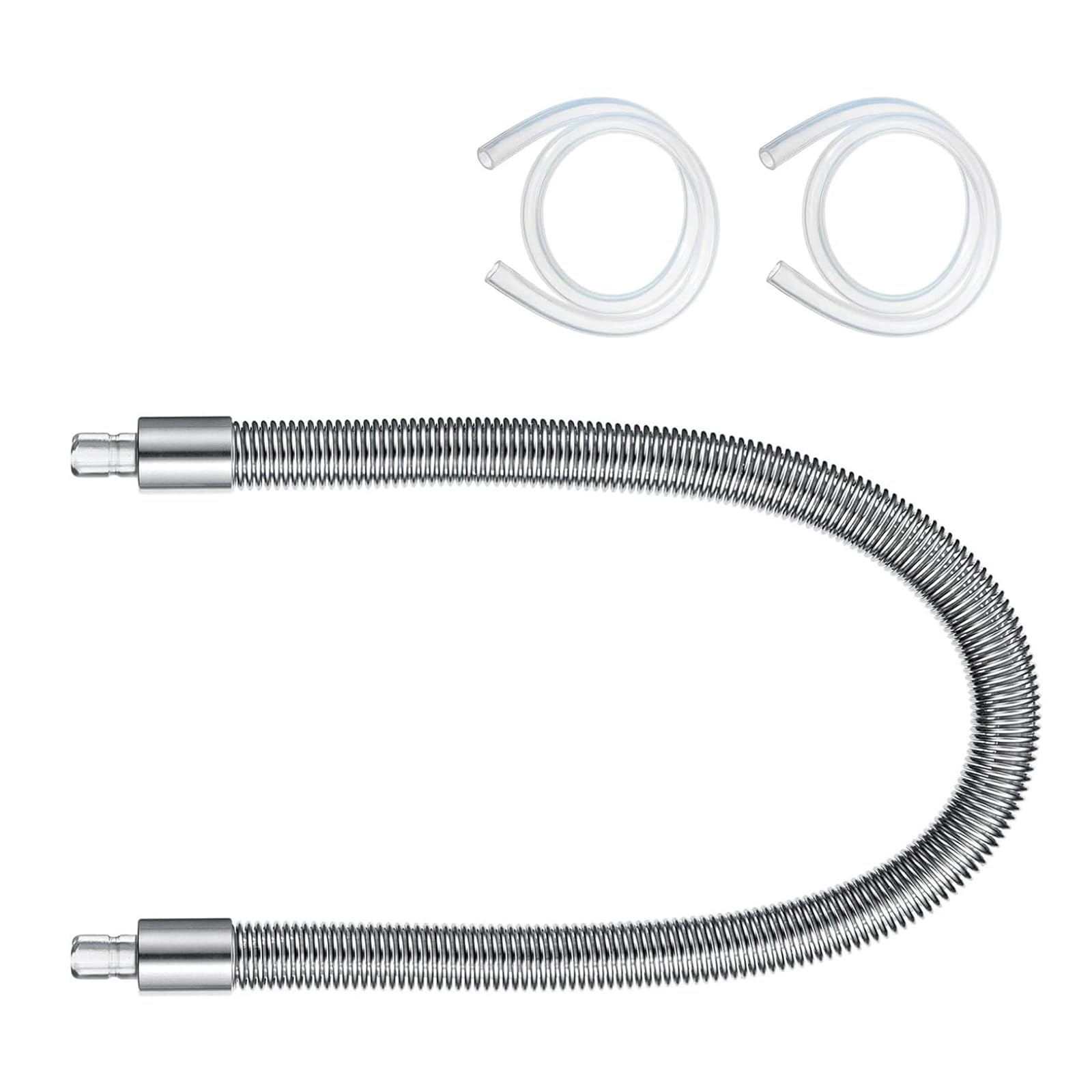 ljhnba Stainless Steel Milk Hose Replacement Coffee Milks Casing Hose with HP1 / HP3 Adapter Milk Foam Tube Automatic Coffee Machine Foam Tube