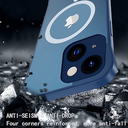 Miniatura 9 de Omio - Funda magnética delgada para iPhone 15 Pro compatible con MagSafe, transparente mate, ultrafina, diseño sin marco, sin bordes con bucle para