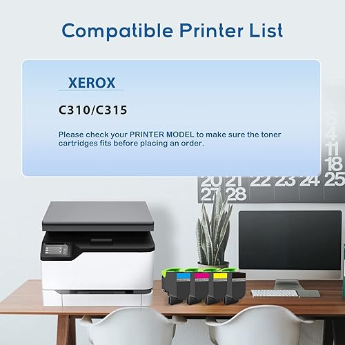 Miniatura 2 de Cartucho de tóner remanufacturado de repuesto para Xerox C310 C315 006R004356 006R004357 006R004358 006R004359 Xerox C310DNI C315DNI C310DNIM