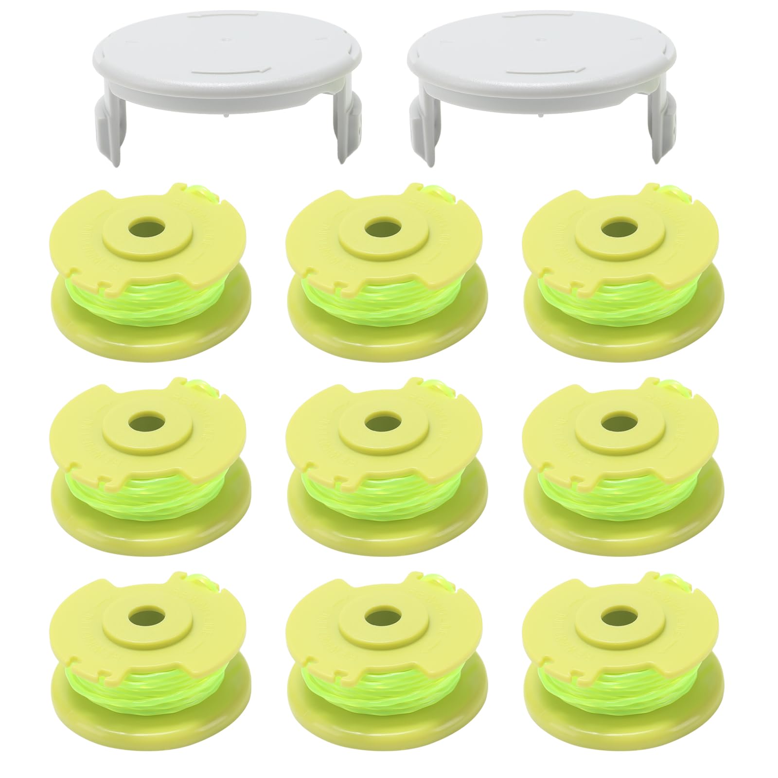 COEWUR 9 Stück Fadenspule AC80RL3 mit 2pcs Trimmerabdeckung