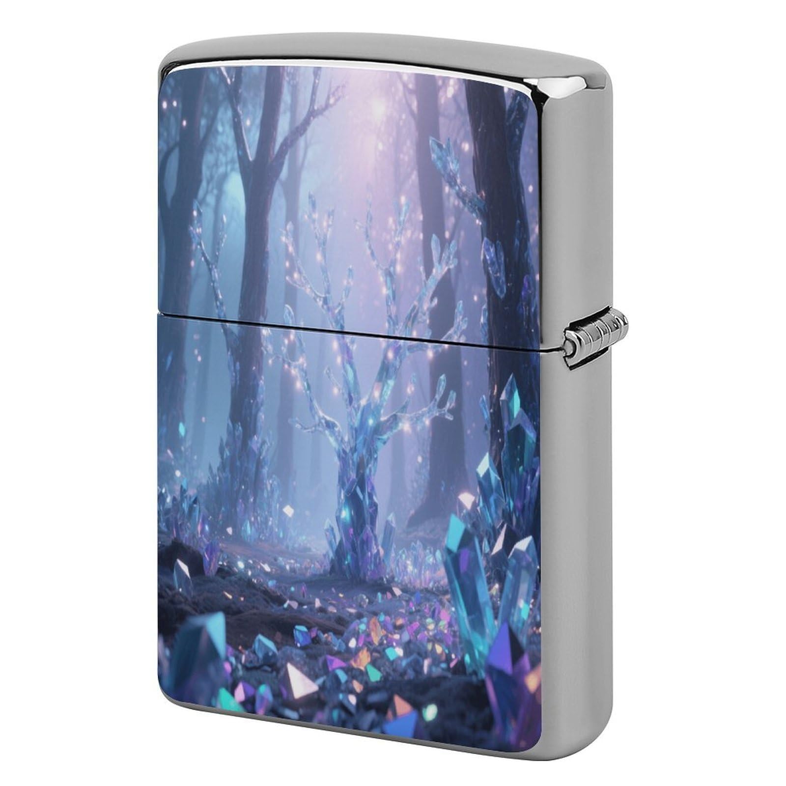 Fekiloot Style Mysterious Land Lighter Case Cover Metal Lighter Case
