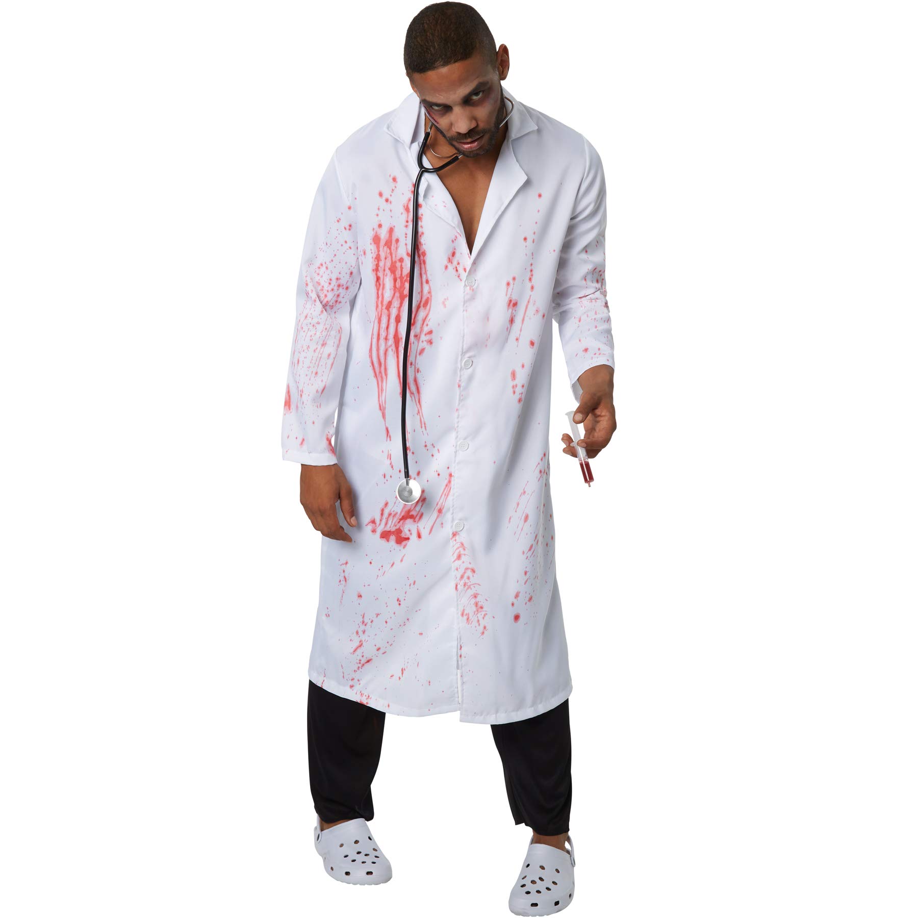 Caxndycing Costume D'Halloween Pour Homme Sweat à Capuche Motif éclaboussures De Sang Horreur Imprimé Hommes Décontracté Haut Ample Automne Hiver Streetwear Basique Sweatshirt Haut De Gamme Pull à