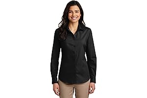 Port Authority Ladies Long Sleeve Carefree Poplin Shirt