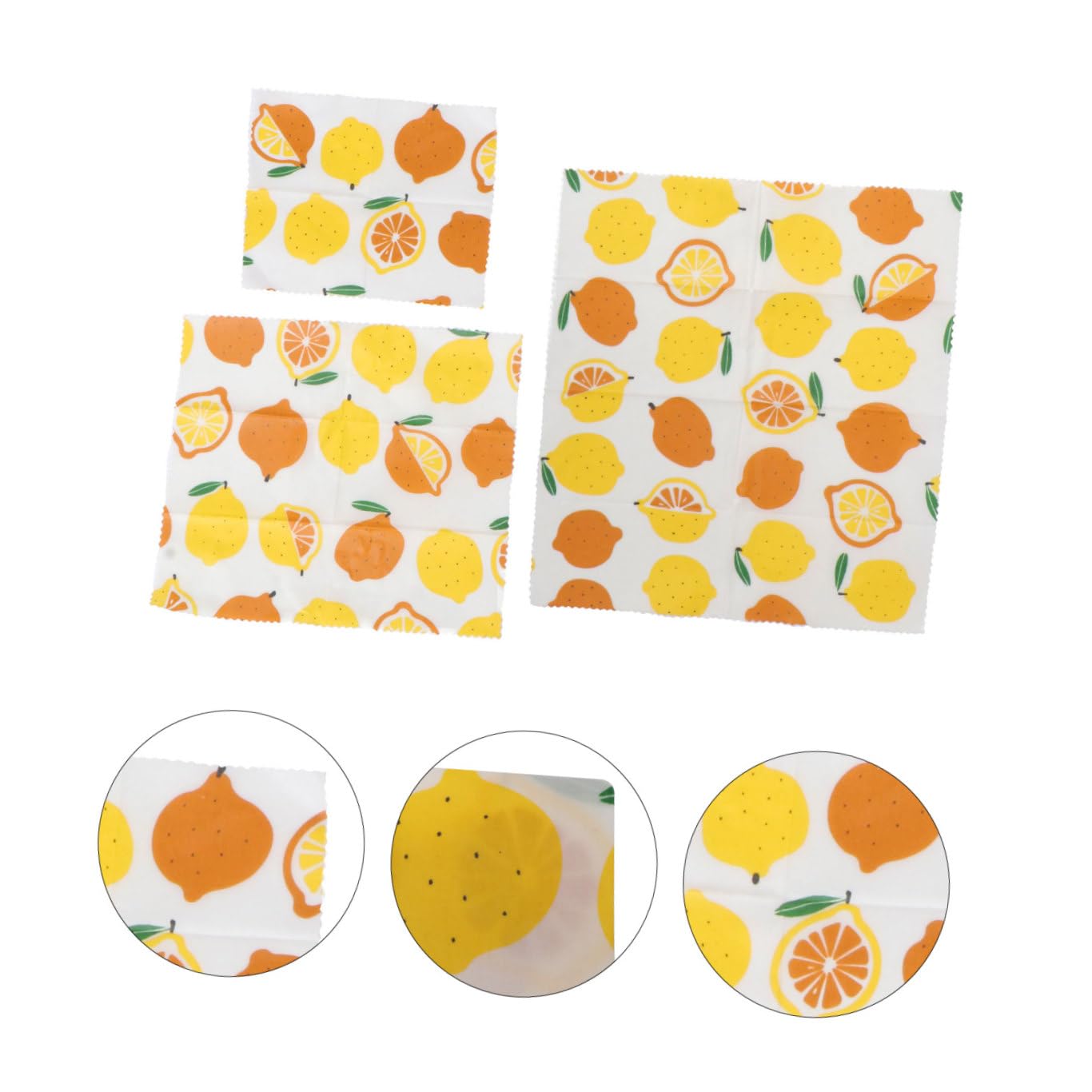 Mipcase 3 Pezzi Tessuti per Alimenti Cera D’Api Riutilizzabili, Involucro per Formaggi e Frutta, Eco-Friendly