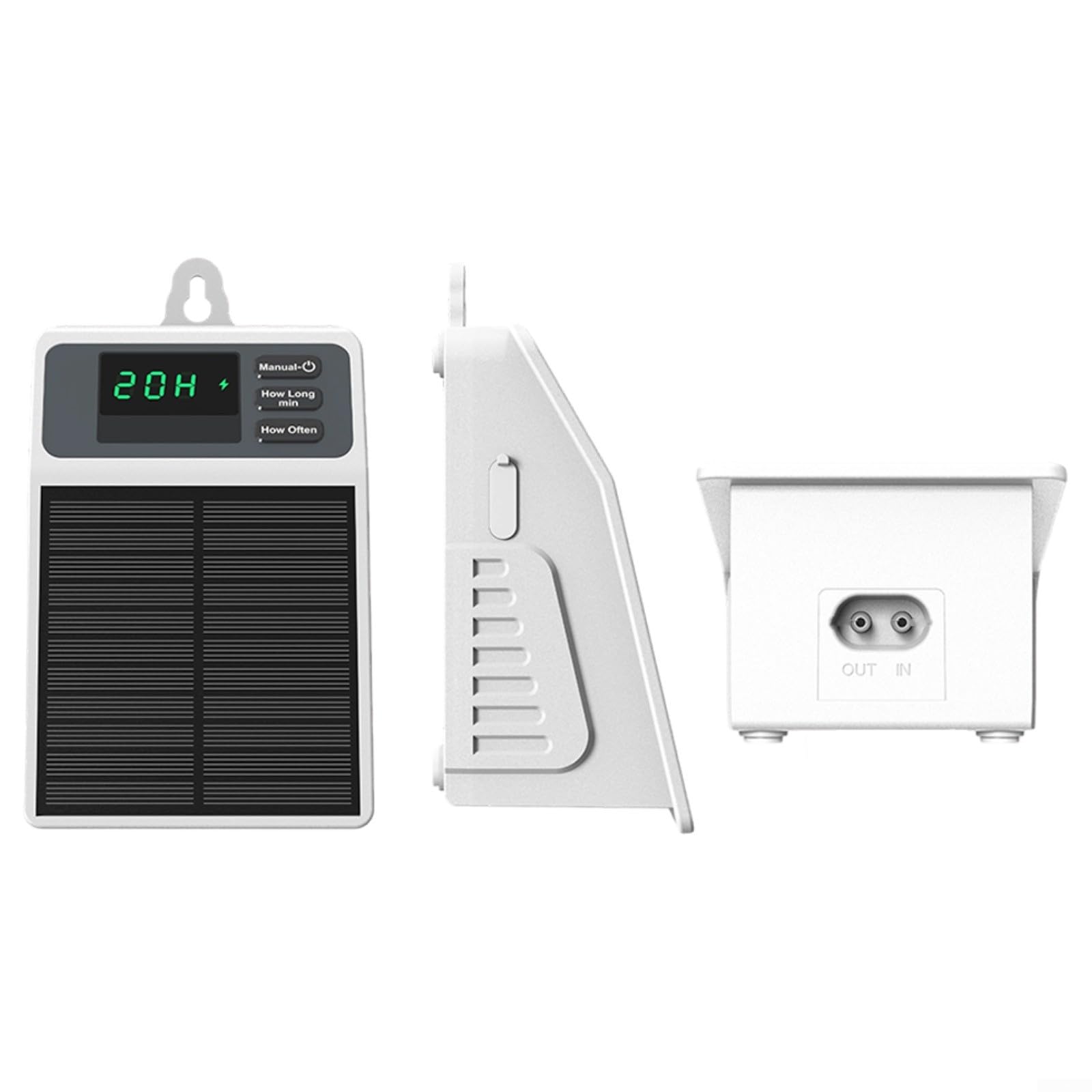 Sistema di irrigazione a goccia solare intelligente con timer, dispositivo di irrigazione automatico 2200 mAh per piante da giardino, tubo da 10 m