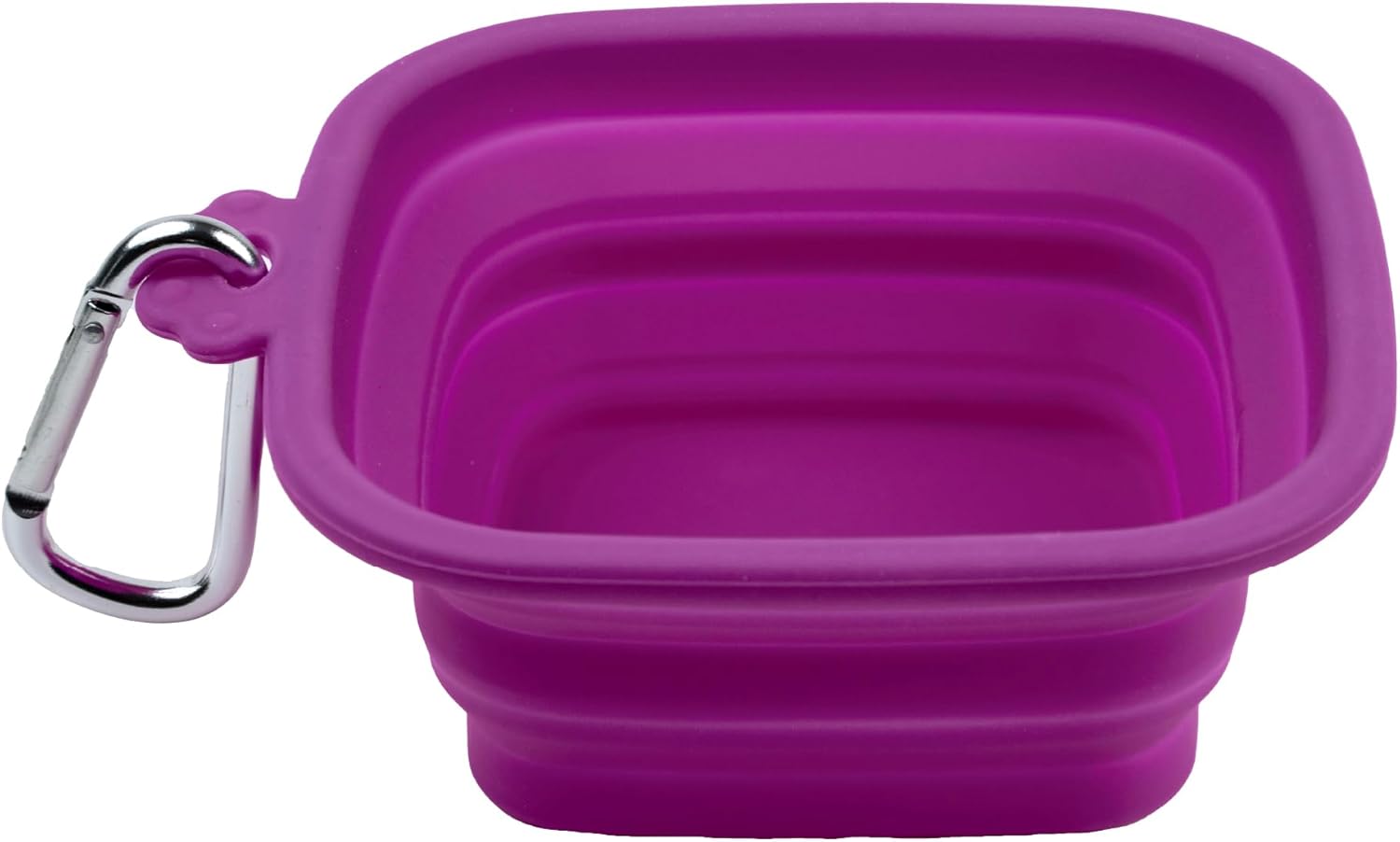 Silver Brush Limited 9058 Silver Essentials 500ml/16.9oz Square Collapsible Silicone Water Bowl, Leak-Proof Paint Brush Water Cup for Water Media, for Studio, Travel, and Plein Air, Purple, 2 Pack
