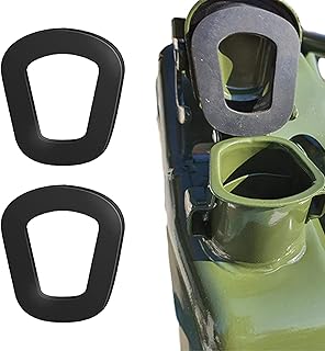 2 Pcs Jerry Can Gaskets, Rubber Fuel Can Washers, Universal Jerry Can Seal, Gas Fuel Can Spout Gaskets, Rubber Gas Can Spout Replacement Gasket for 5L 10L 20L NATO Fuel Cans