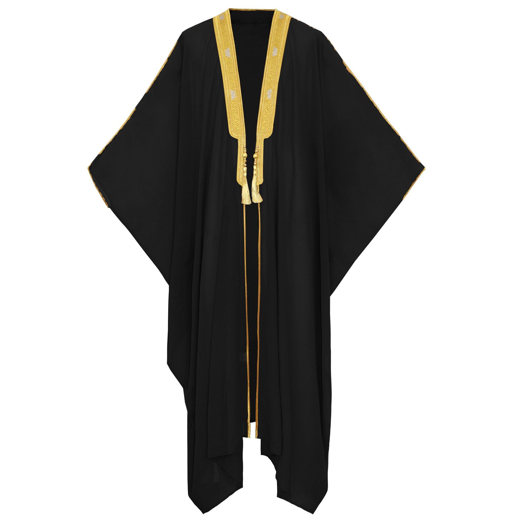 Robe brodée musulmane élégante et fluide pour la prière quotidienne