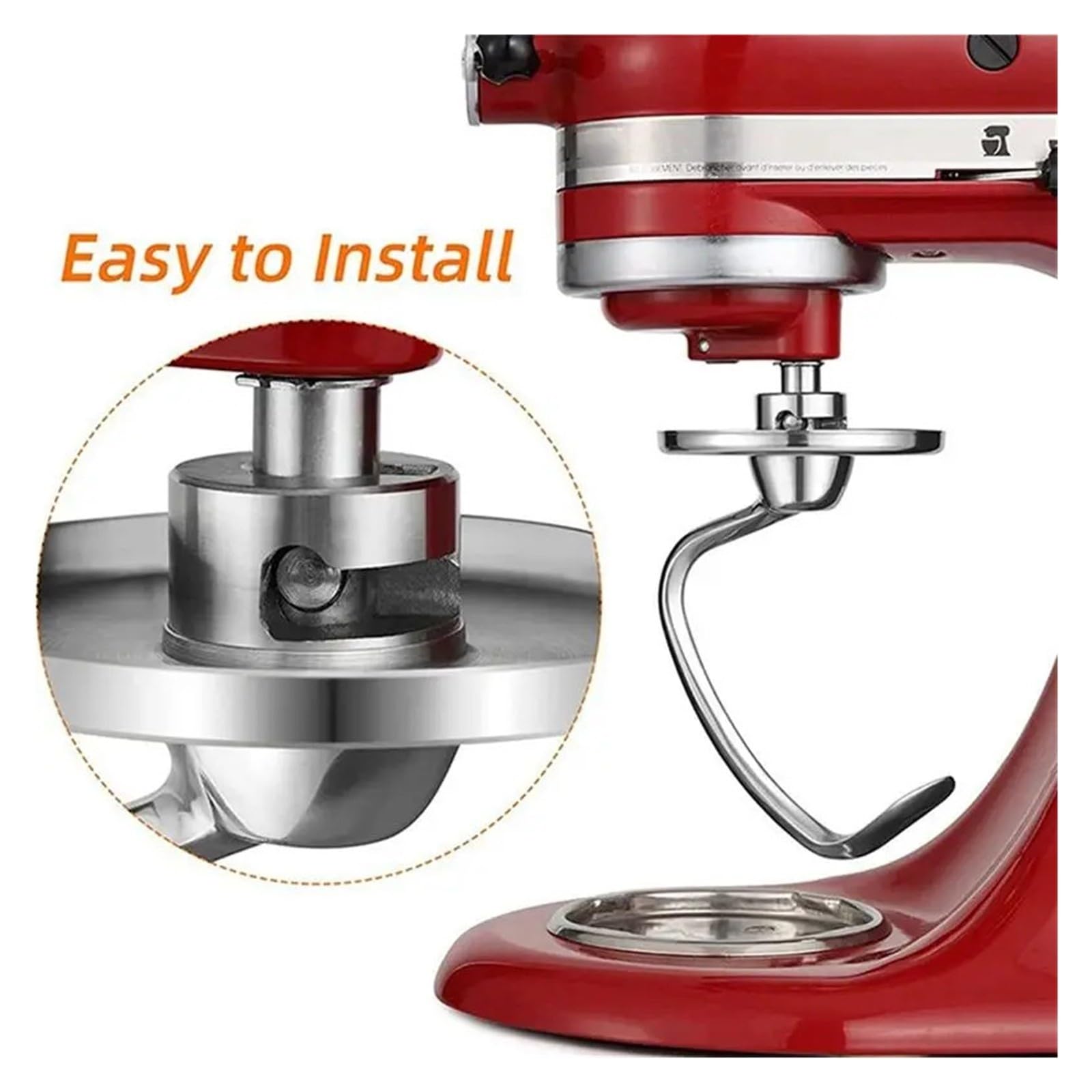 ABBZ-2X Attacco for Gancio for Impastare In Acciaio Inossidabile, Compatibile Con Kitchenaid, Robot Da Cucina Con Testa Inclinabile Da 4,5-5 Litri, Parti Di Ricambio Ganci for Pane