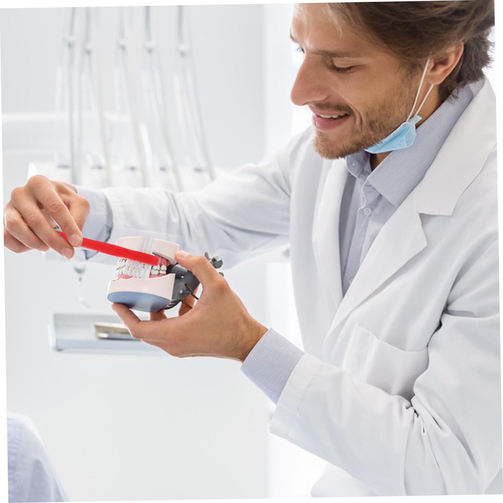CALLARON 5 Series Cepillo De Limpieza Para Dentaduras Postizas Cepillo De Con Cabezales Firmes Cepillos Para Adultos Cepillo Para Dentaduras Postizas Herramientas De 4 piezas x 5
