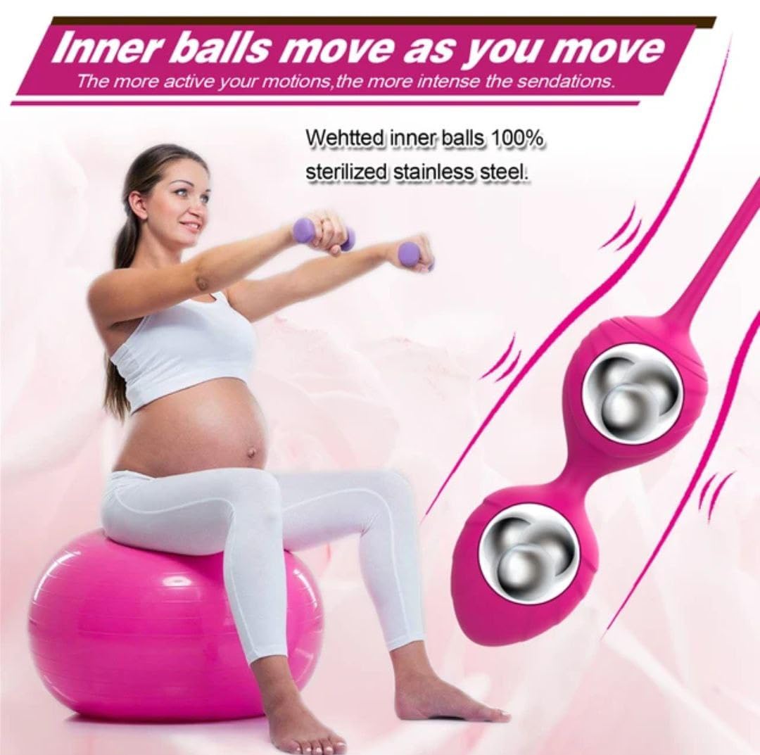 Palline Keger in silicone medico cinese 3 in 1. Palle pelviche. Esercizio di controllo della vescica e rafforzamento della parete pelvica