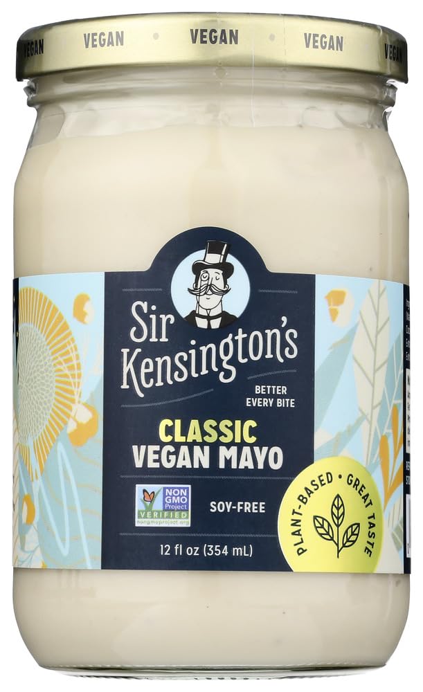 Sir Kensington's Sir Kensington's Vegan Mayo Classic Certified Vegan, Soy Free, Keto Certified, Non-GMO Project Verified 12 oz, 12 Ounce