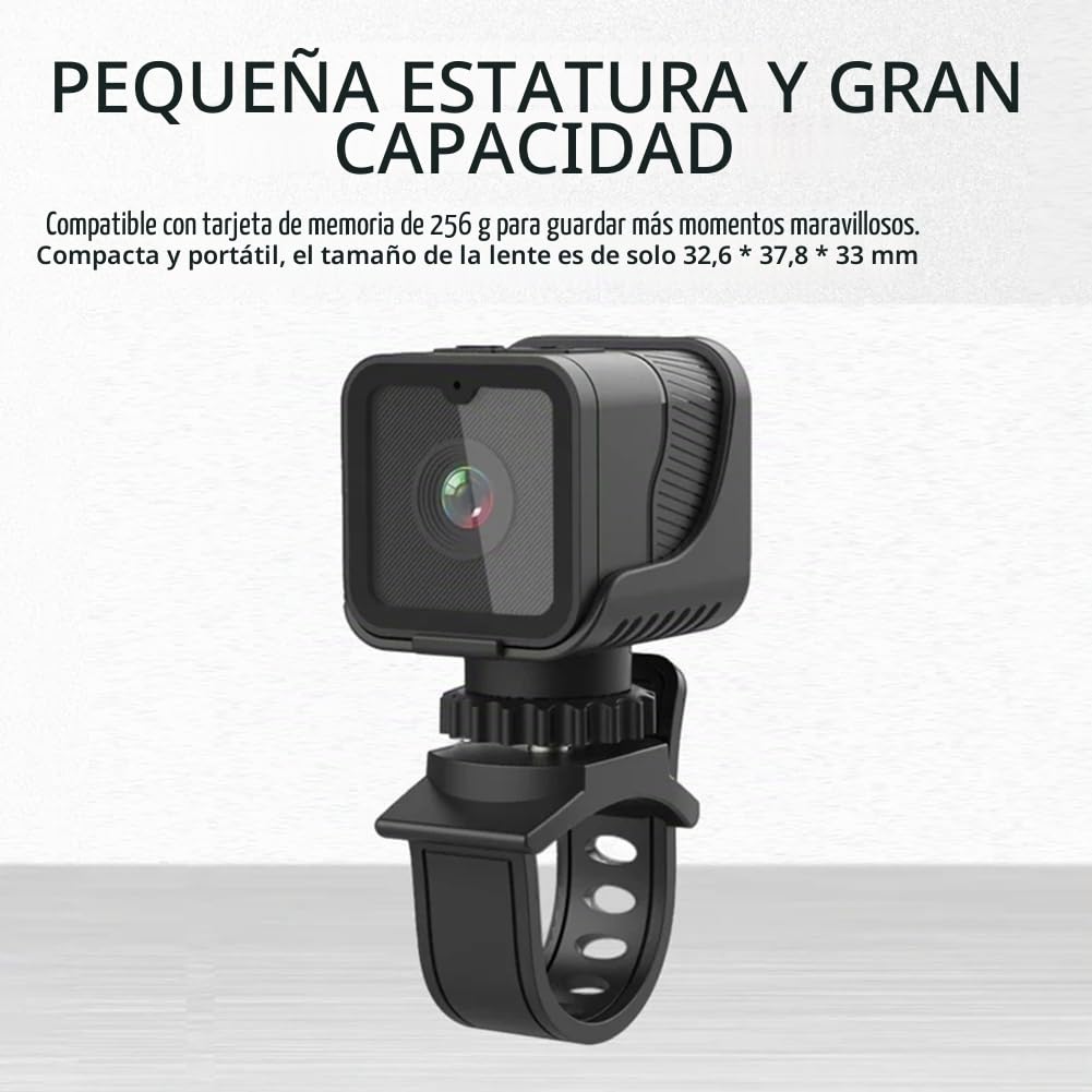 Cámara WiFi 1080P HD Mini Cámara Impermeable con Hotspot Portátil Motocicleta Bicicleta Grabadora de Conducción Motion DV