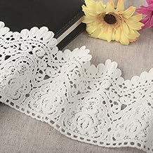 3 Yards White Cotton Crochet Lace Ribbon 9cm Ribbon Craft Decoration Scrapbooking Gift Box