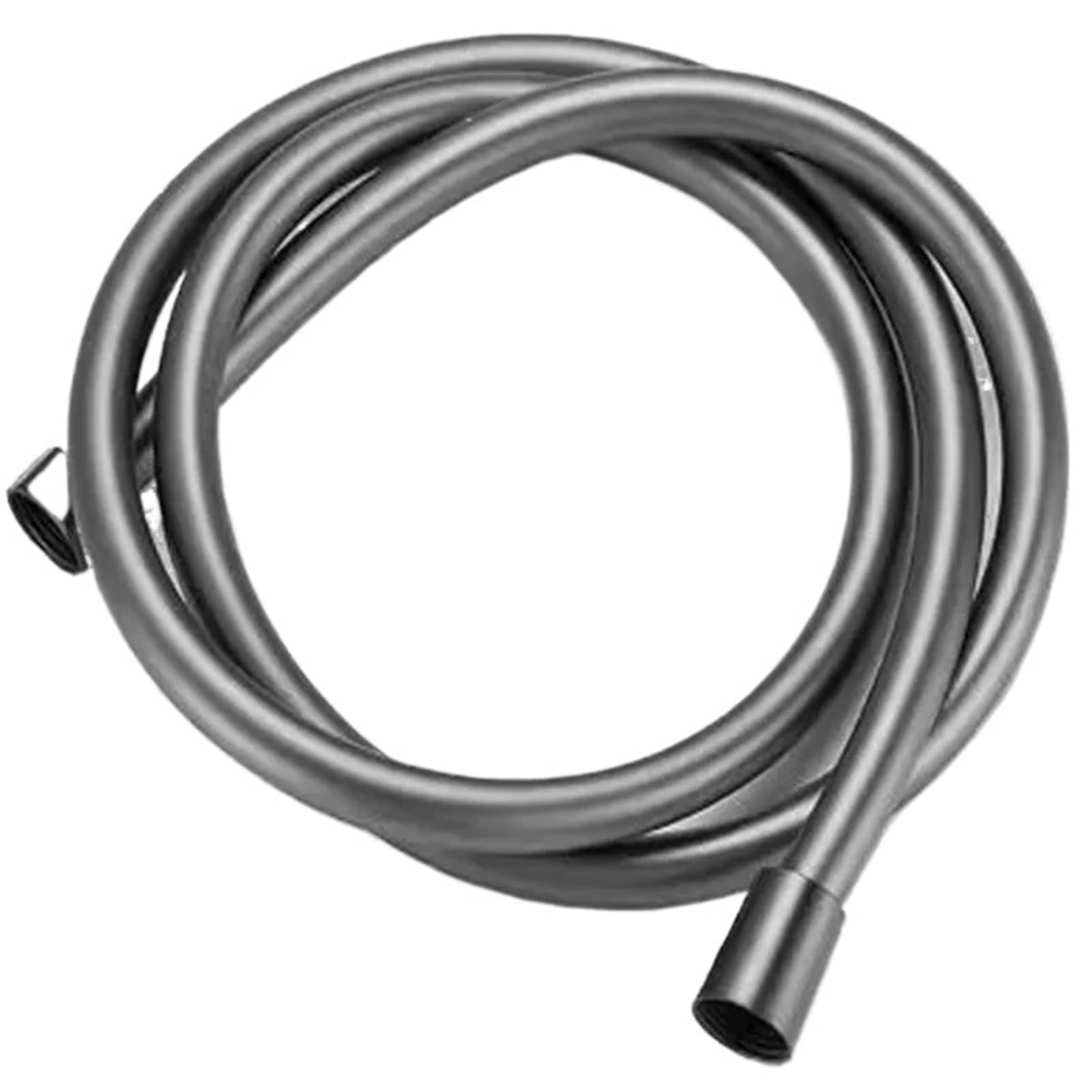 Djskldf Grey Tubo Pvc 1.5/2/3/4M Silver Black Golden Pvc Shower Hose Universal Flexible Anti Winding Explosion-Proof Water Tube Bathroom Pipe(,150Cm)