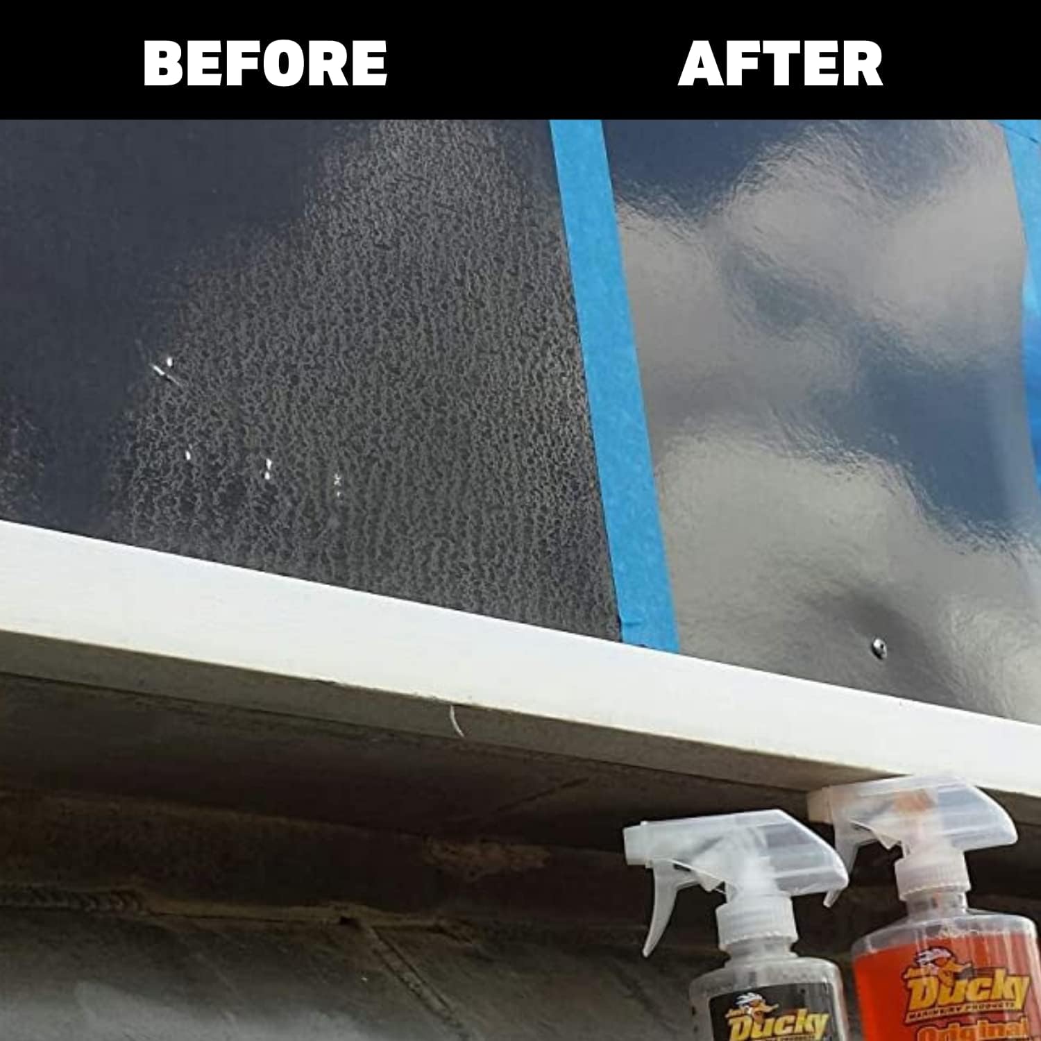 DUCKY PRODUCTS Original Water Spot Remover: Spray for Boat, Car, Motorcycle & RV Exterior Detailing, 128 oz