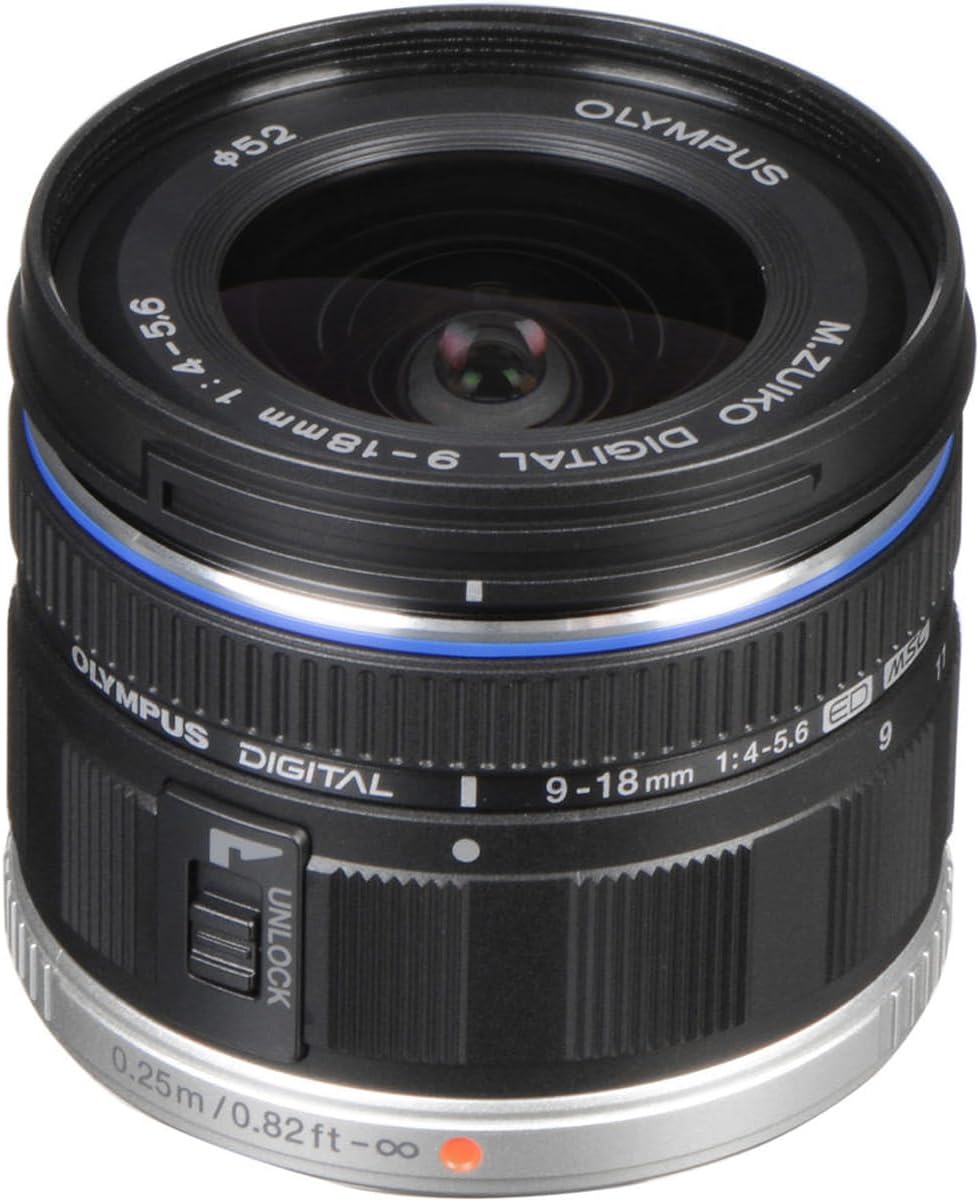 OM SYSTEM Olympus M.Zuiko Digital ED 9-18mm F4.0-5.6 Lens, for Micro Four Thirds Cameras