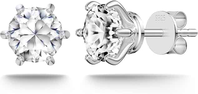 Amazon.com: SugarTang Moissanite Stud Earrings for Women