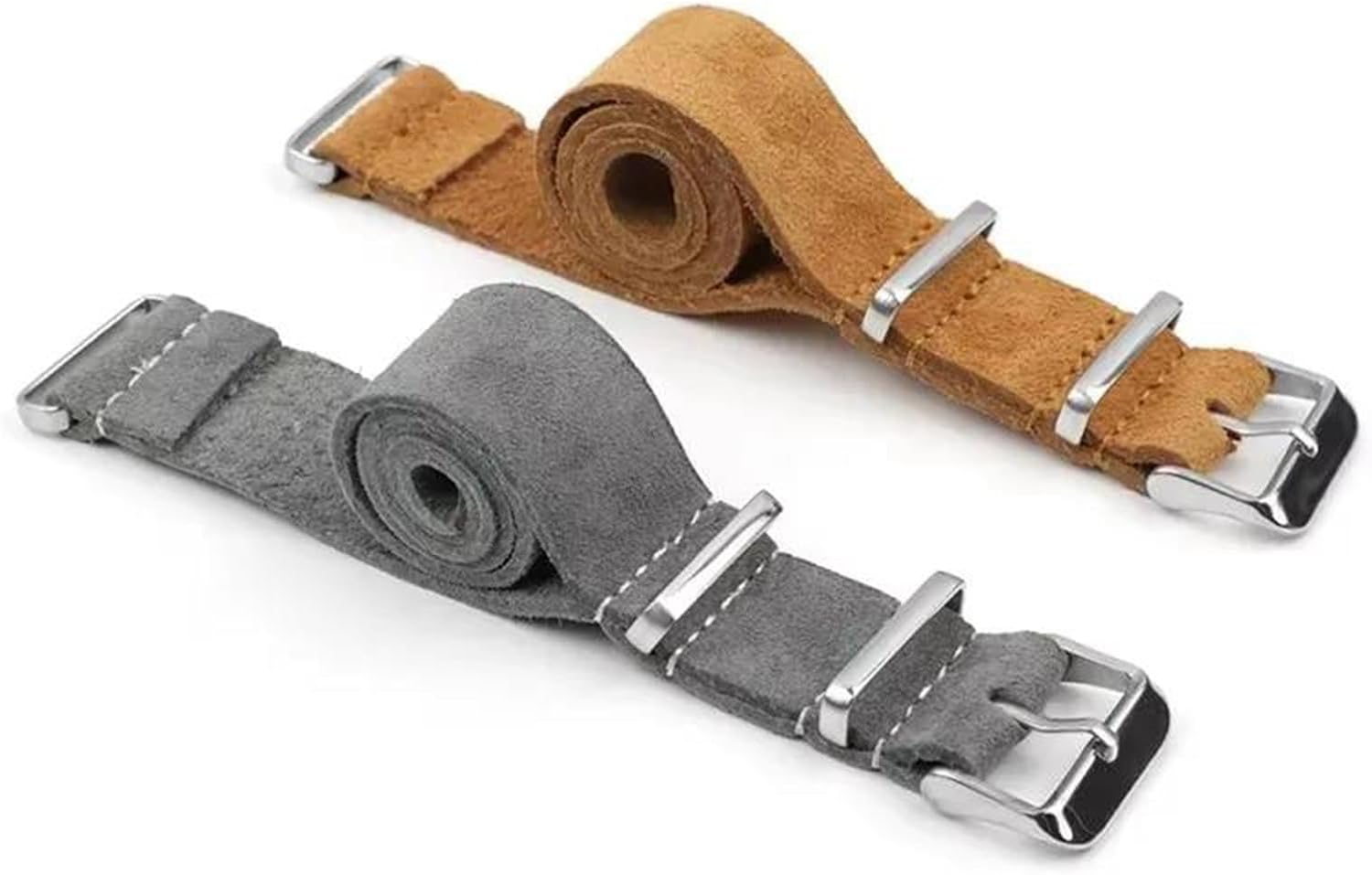 Cinturino Per Orologio In Pelle Vintage Da 20 Mm E 22 Mm (D - Foto 4