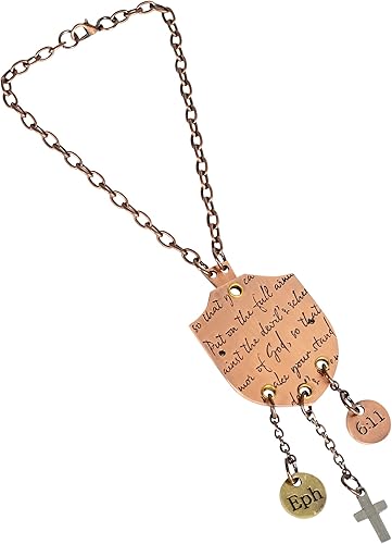 Miniatura 3 de Dicksons Full Armor of God - Dije colgante de espejo de automóvil con brillo de metal mixto