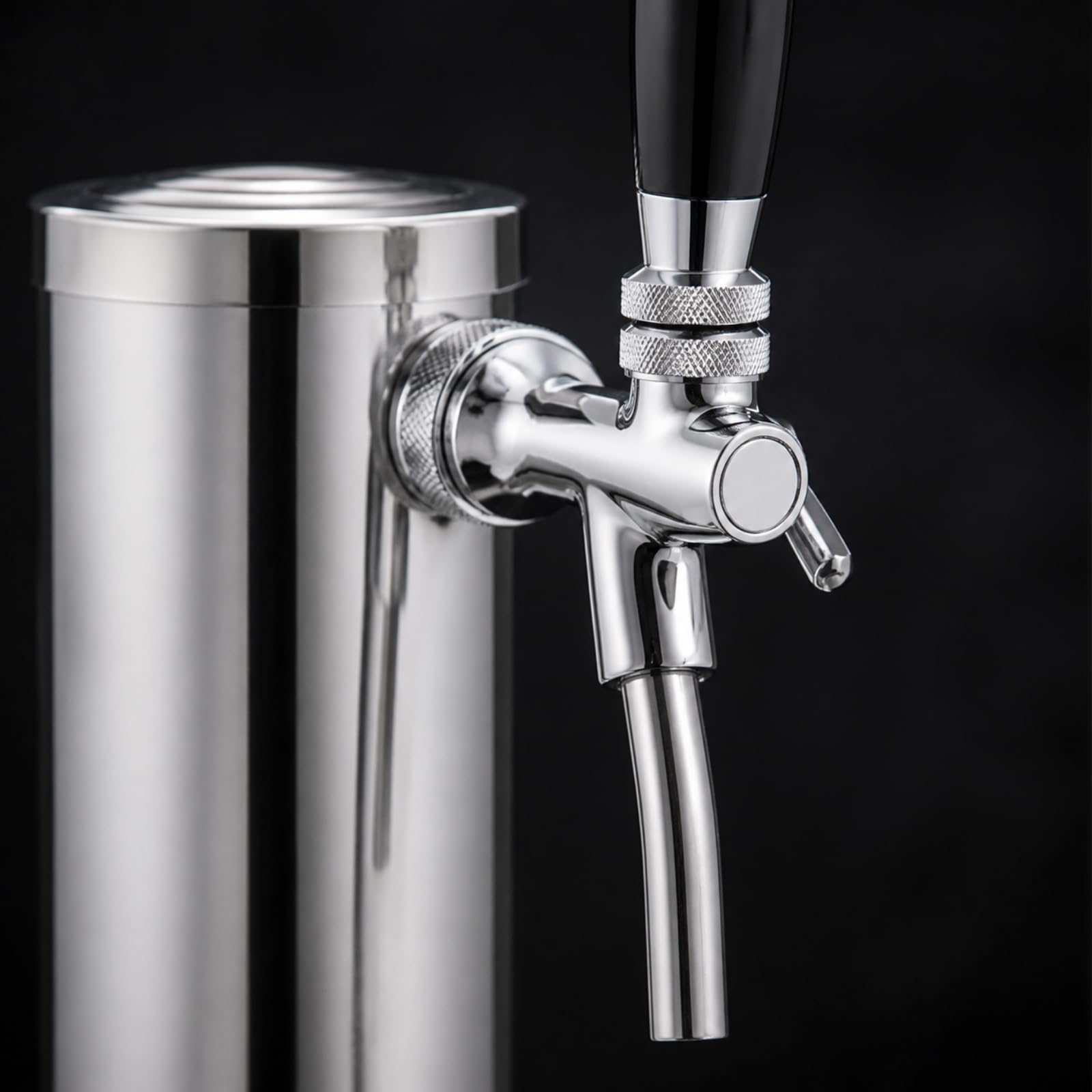 Erogatore di Birra in Acciaio Inox con Rubinetto Regolabile per E Maniglia Adatto per Festività E Intrattenimento Domestico