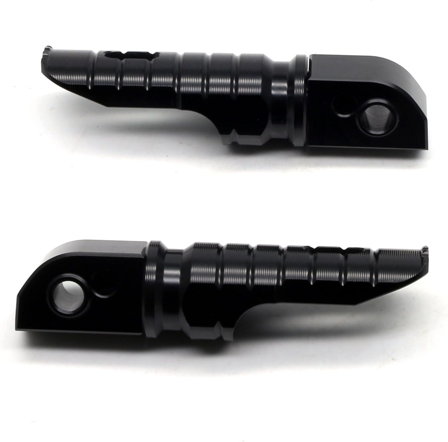 MZS Motorcycle Foot Pegs, 360° Roating Rear Passenger Footpegs Black Compatible with Bonnevill | Daytona 675 R | Street Triple/R/RS/S | Speed Triple RR/RS | Speed Twin | Street Scramble | Trident 660